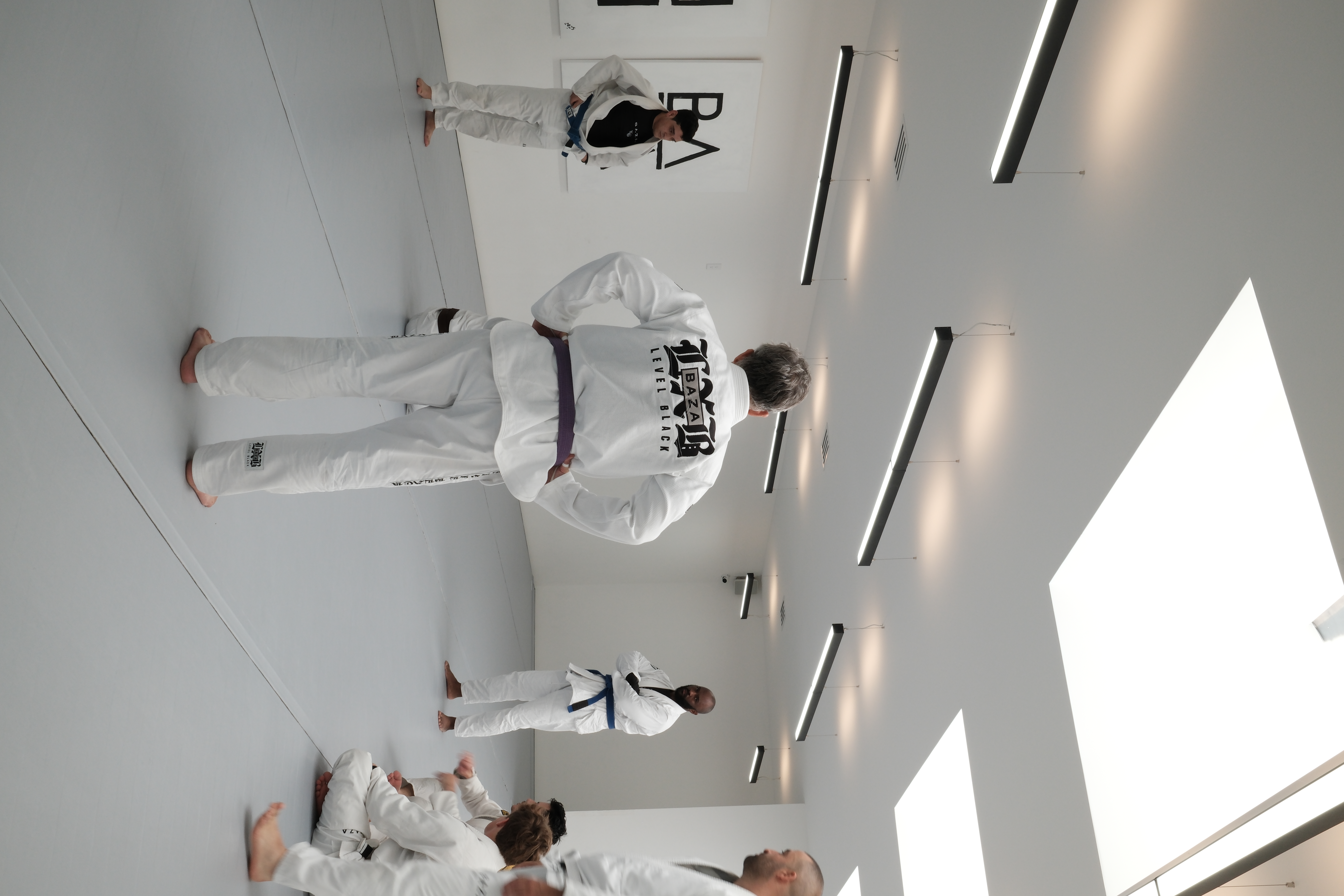 Back view of student in gi at BAZA Jiu-Jitsu